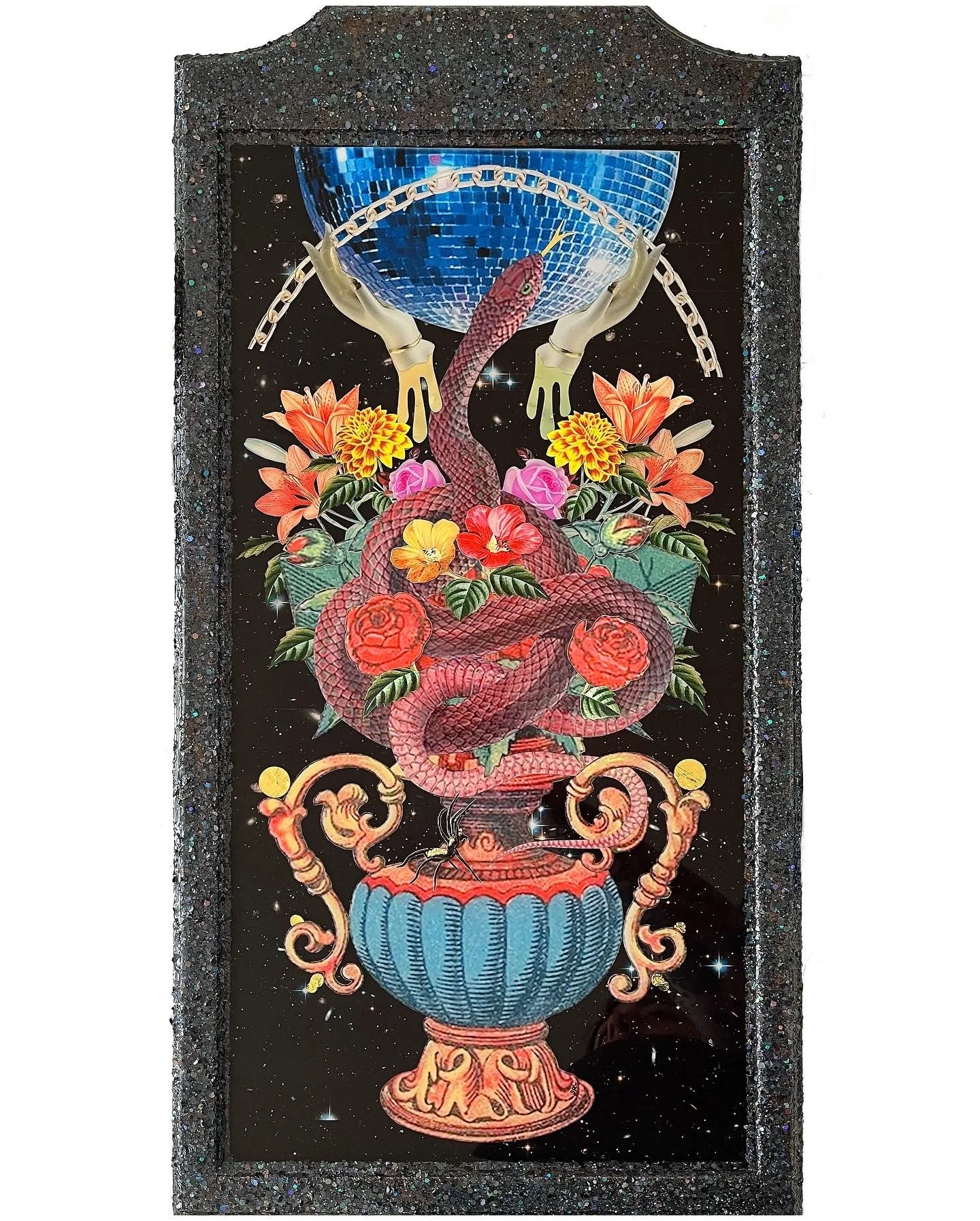 Disco Tits, Mixed Media/Found Objects, 2022