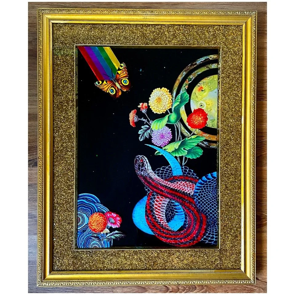 Triptych (detail), Mixed Media/Found Objects, 2022