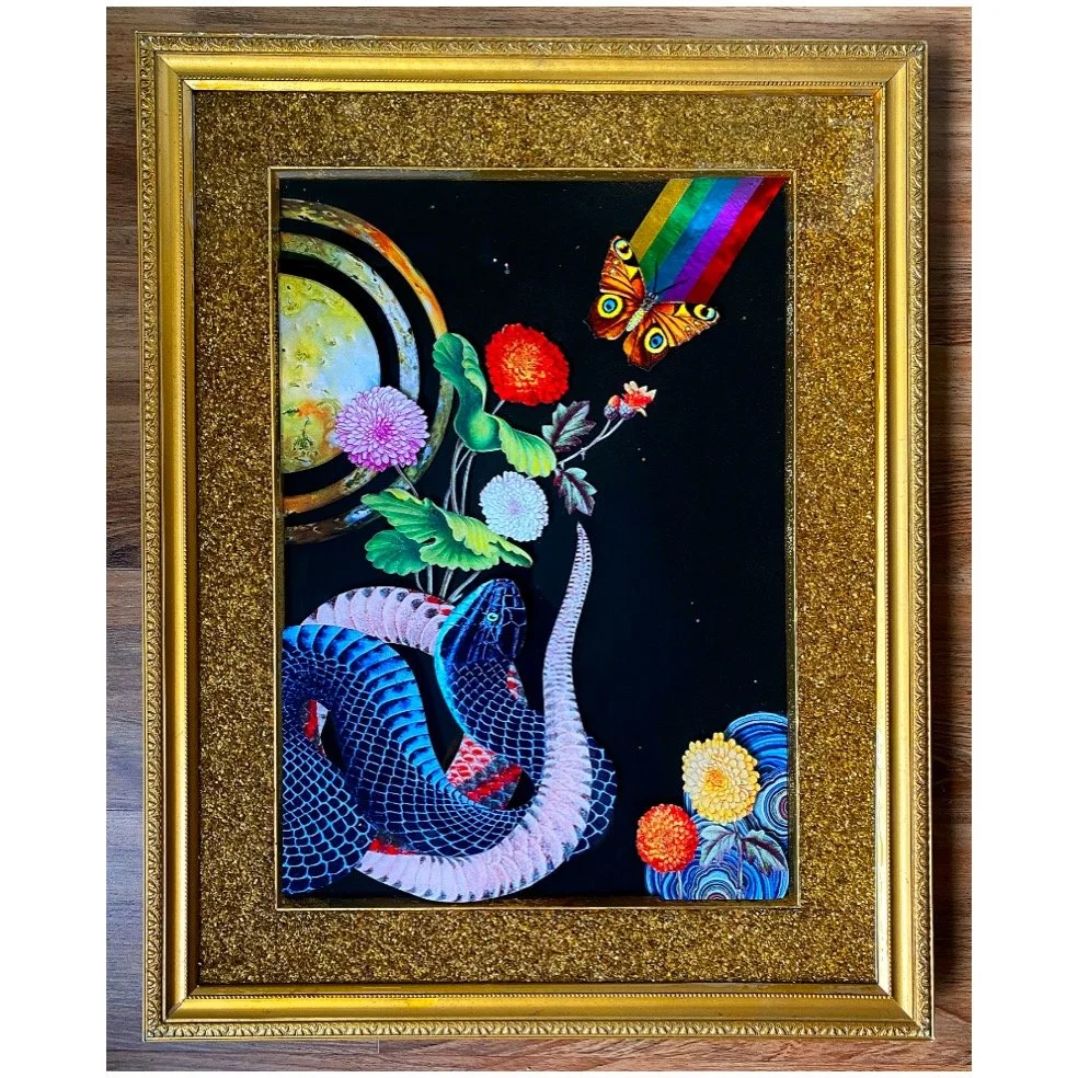 Triptych (detail), Mixed Media/Found Objects, 2022