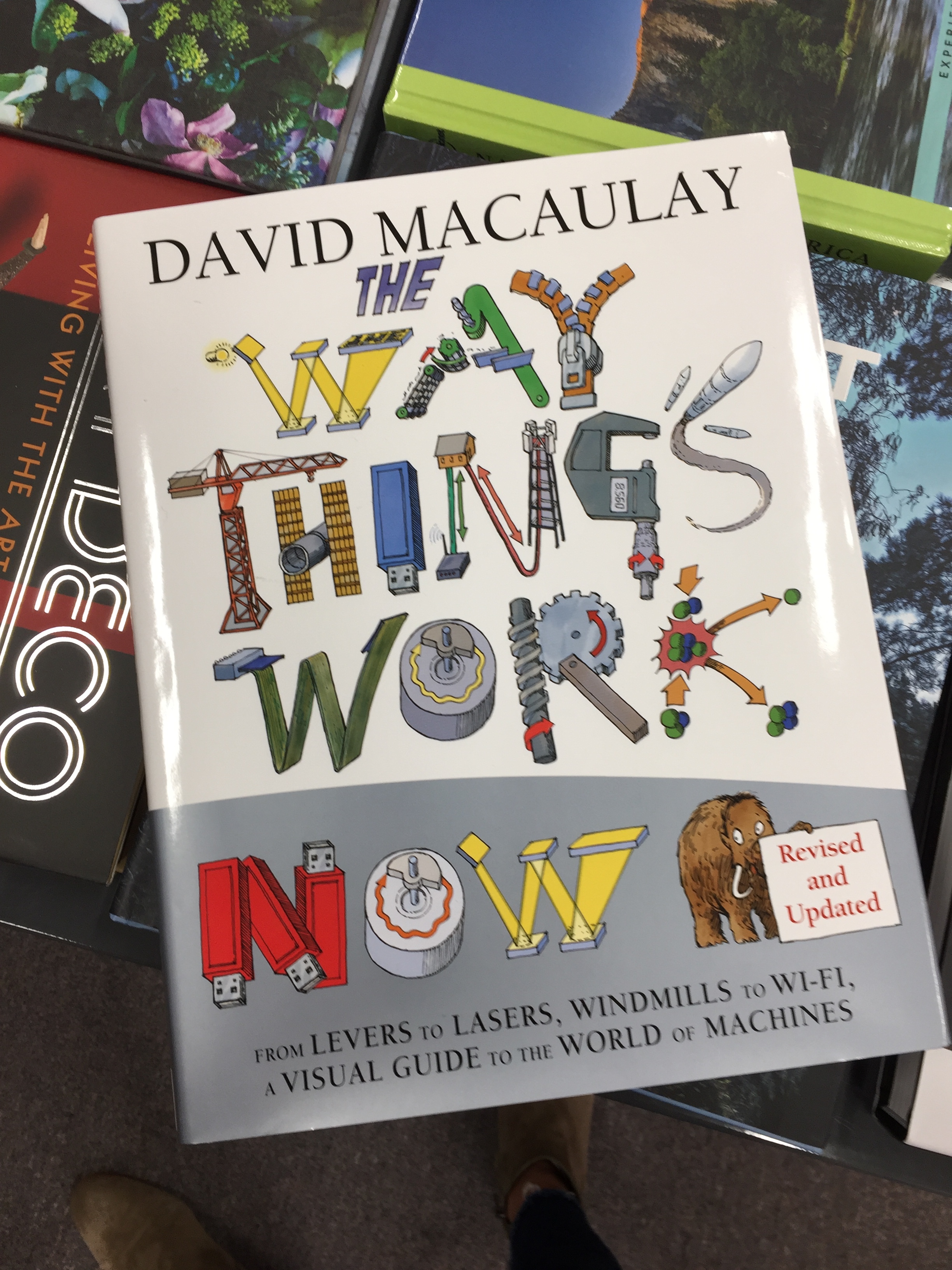 "The Way Things Work Now" tells the story of the development and evolution of the workings of machines. Simply illustrated, cleverly told. $35