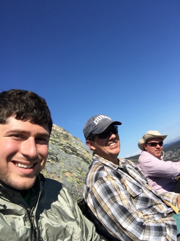 Katahdin cliffside with Paul and Justin.