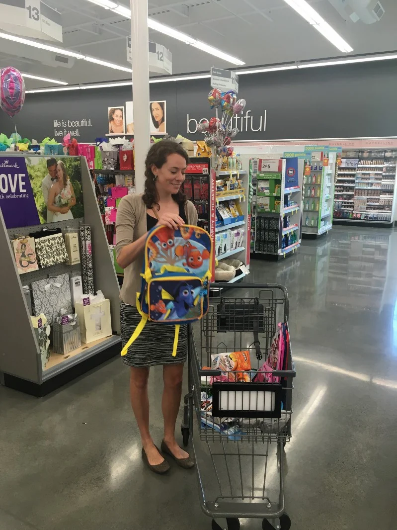 Mary Elizabeth Fills a Cart to Help a Child in Need