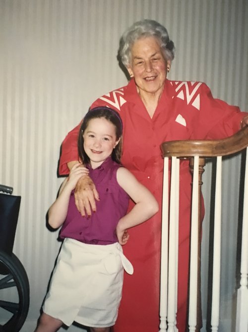 My sister, Sarah, and my Nana, Frances Lee.