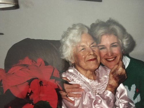 My mom and her mom, Nana.