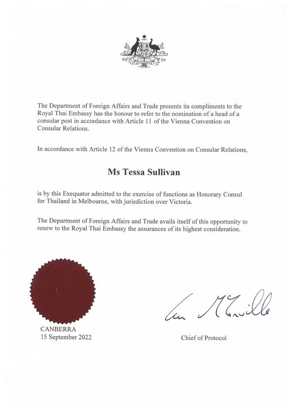 Royal Thai Consulate Melbourne