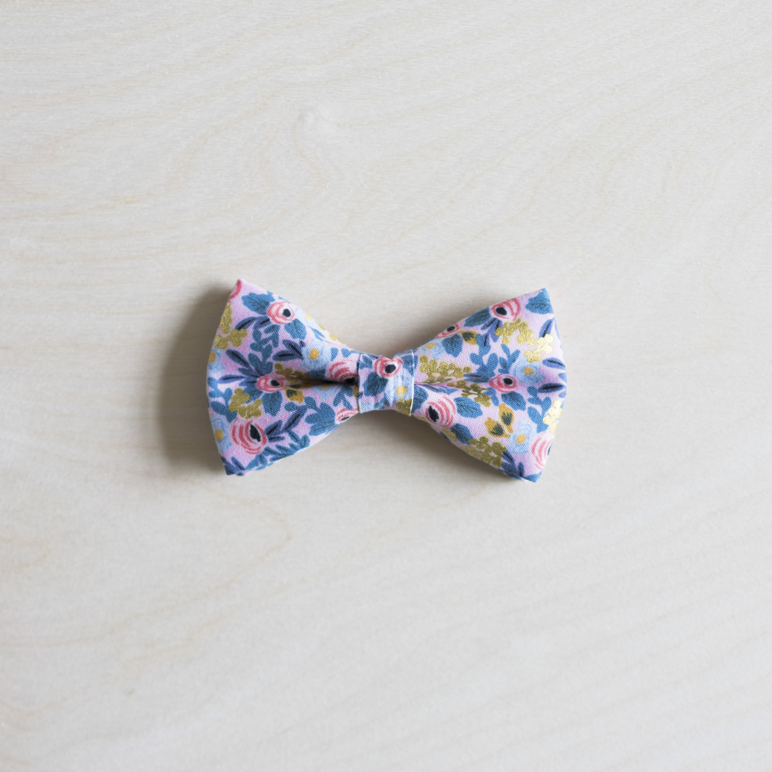 girly cat rifle paper co violet floral bow tie
