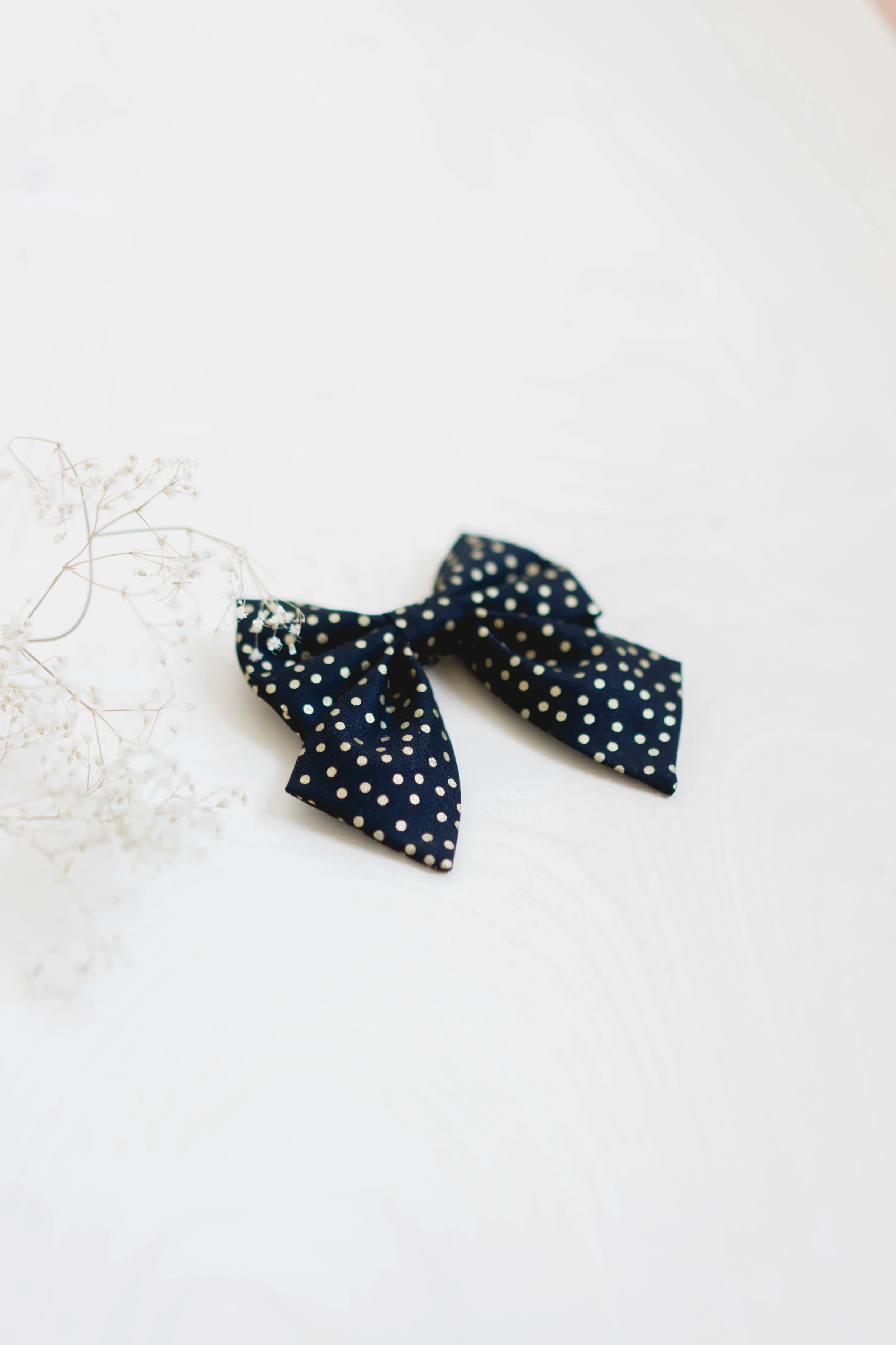 black gold dots feminine cat sailor bow collar set