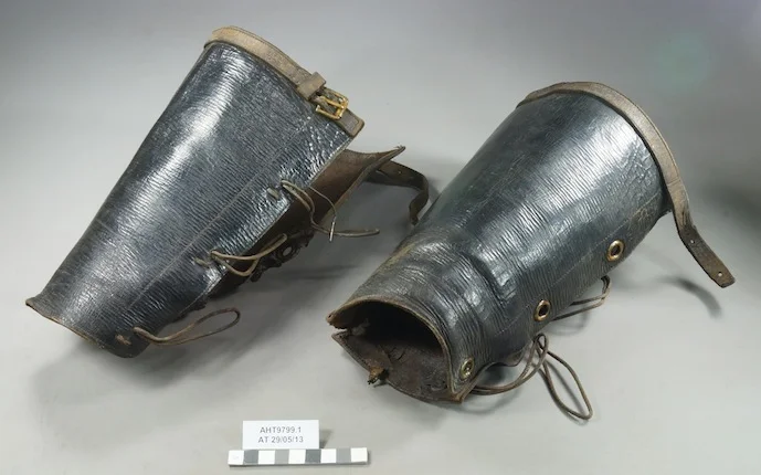 Leather Puttees after treatment