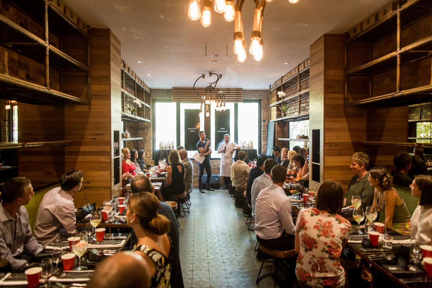 Anchor: Christian McCabe and Daniel Wilson help beautiful milk take flight