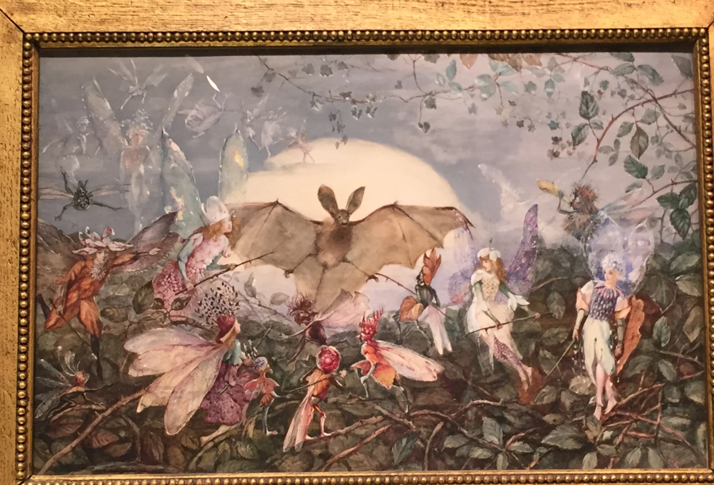 Fairy Hordes Attacking a Bat, John Fitzgerald, British, 1832-1906