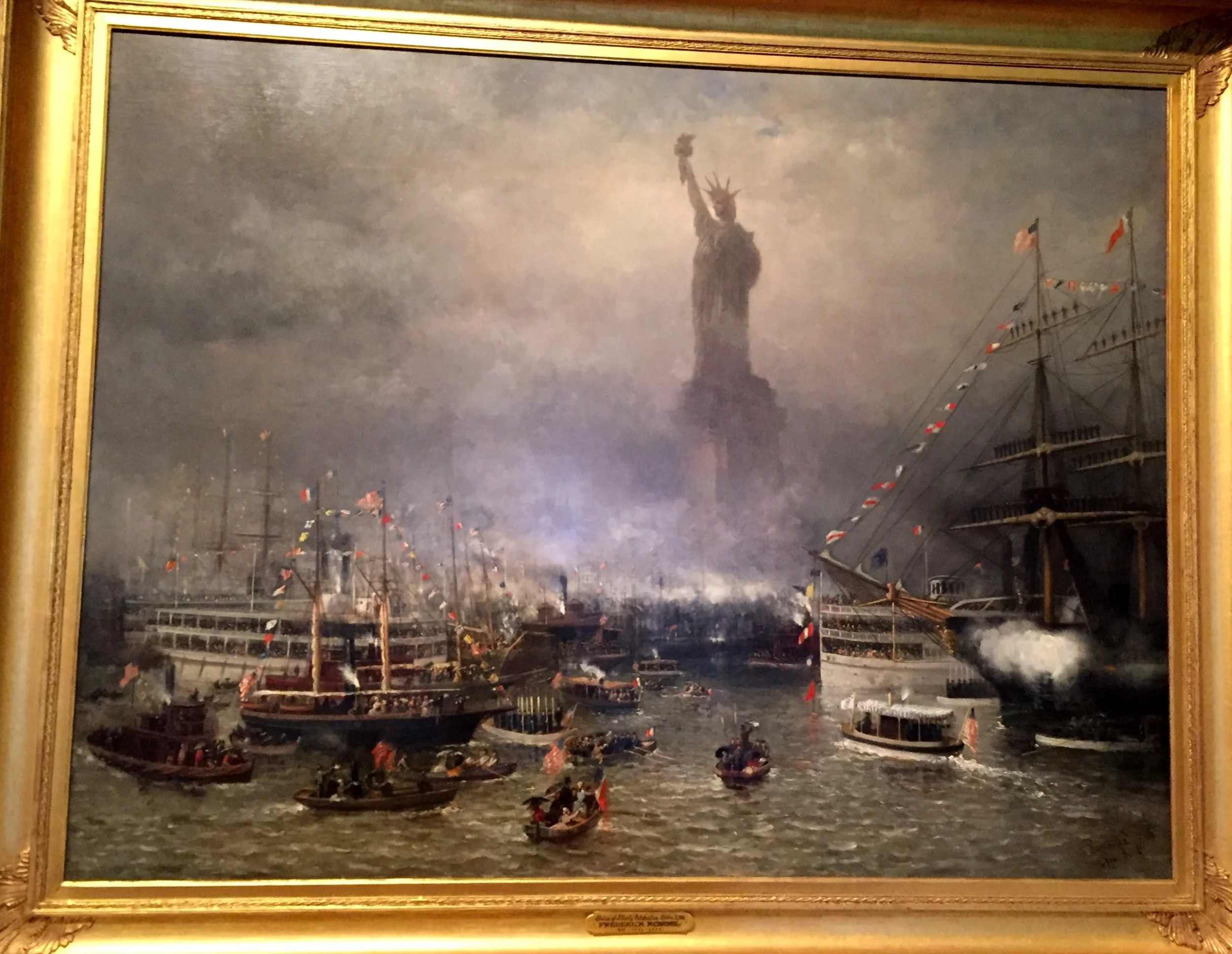 Statue of Liberty Celebration by Frederick Rondel, American, 1826-1892.