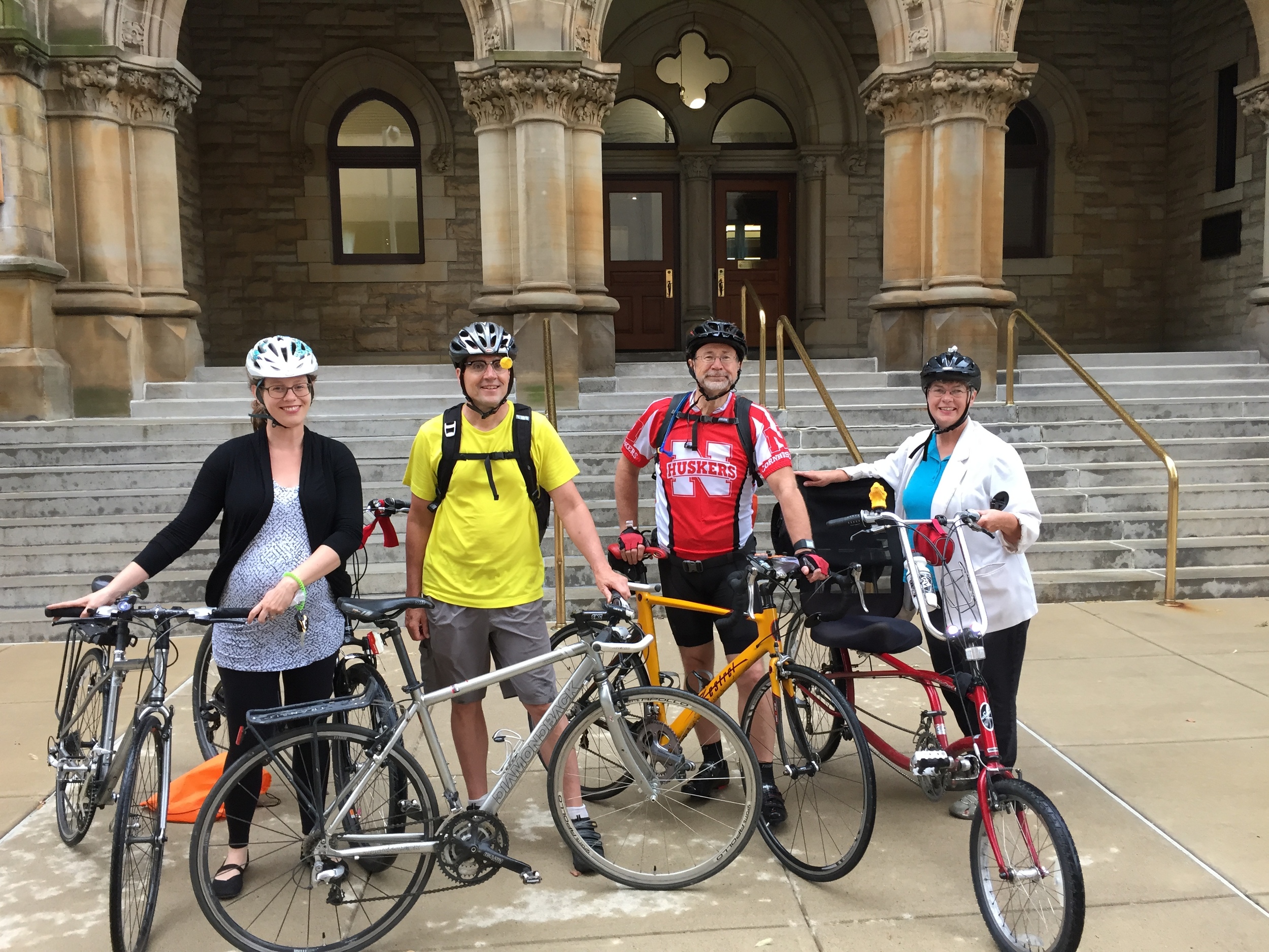 Bricker and Eckler employees rode in from the new Park & Pedal location at Dodge Park. 