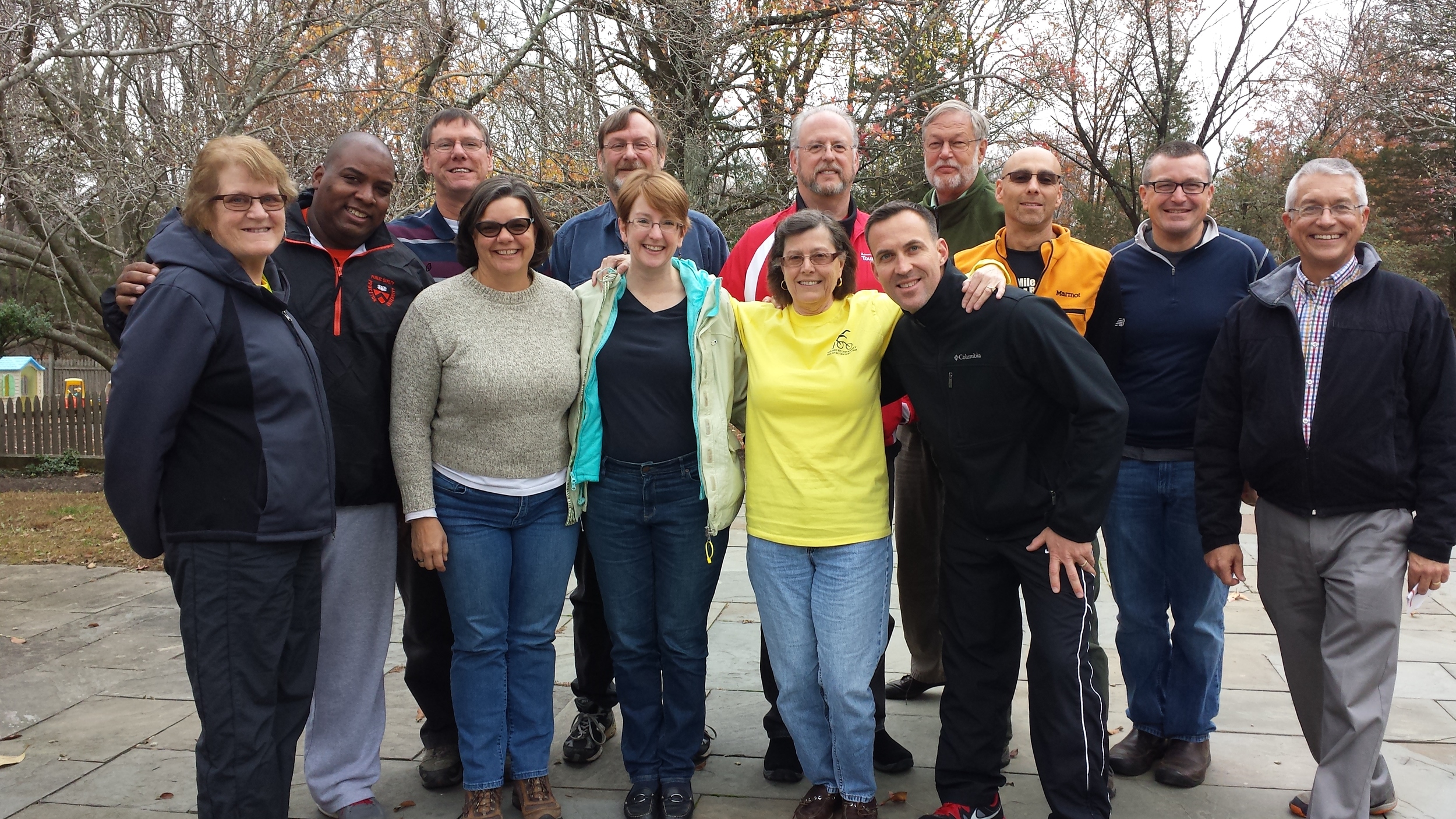 The cohort who became certified alongside Catherine (pictured third from left). 