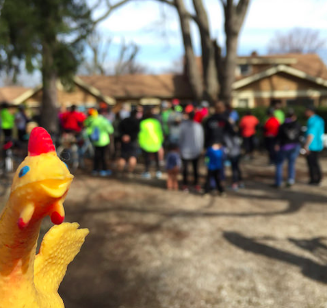 "Bwok bwok!" (rough translation: "Bye bye!"). Photo credit: Ray George 