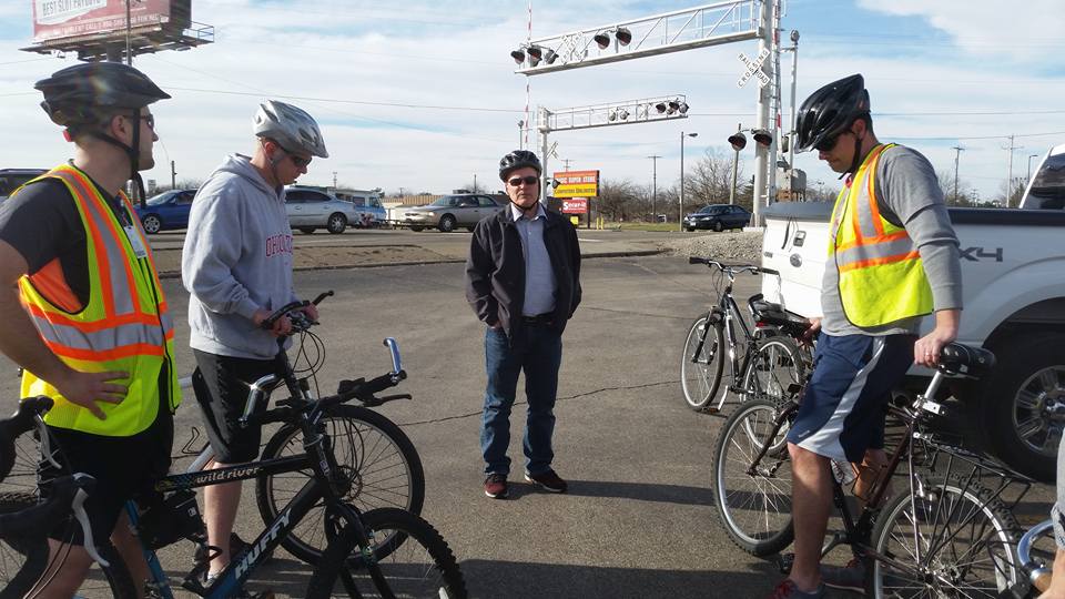 Yay Bikes! rides with the Columbus Department of Public Service to provide feedback on proposed bicycle infrastructure in the Sullivant Ave / Georgesville Road area.
