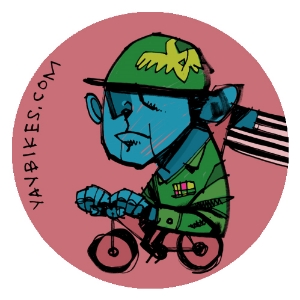 July's button, courtesy artist Thom Glick
