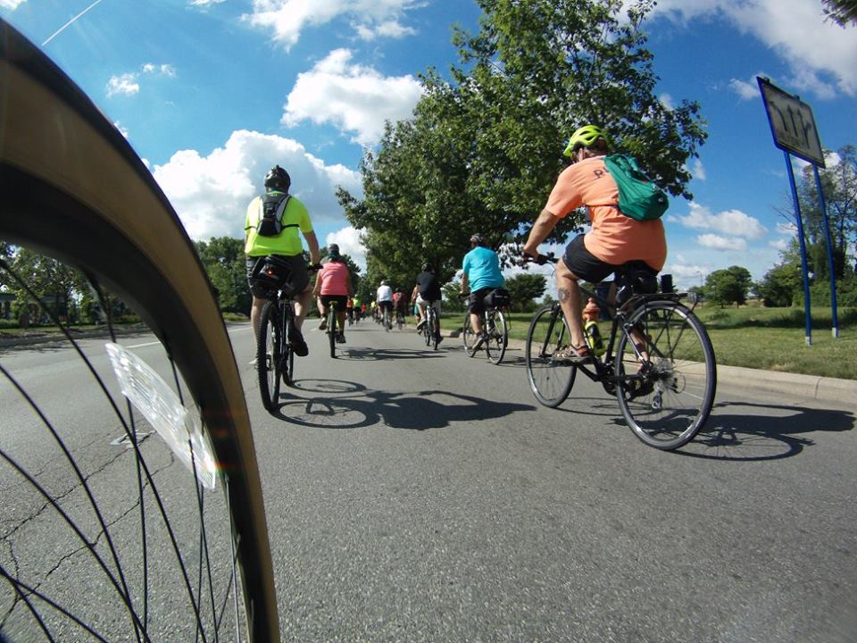 Riding against the backdrop of a beautiful sky. Photo credit: Darrell McGrath