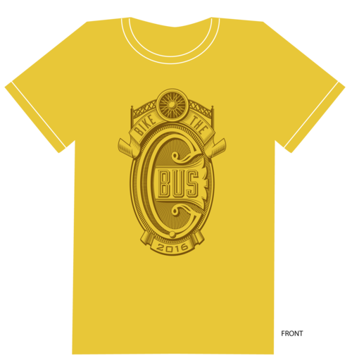 Our 2016 tee, designed by Jeremy Slagle of Slagle Design. 