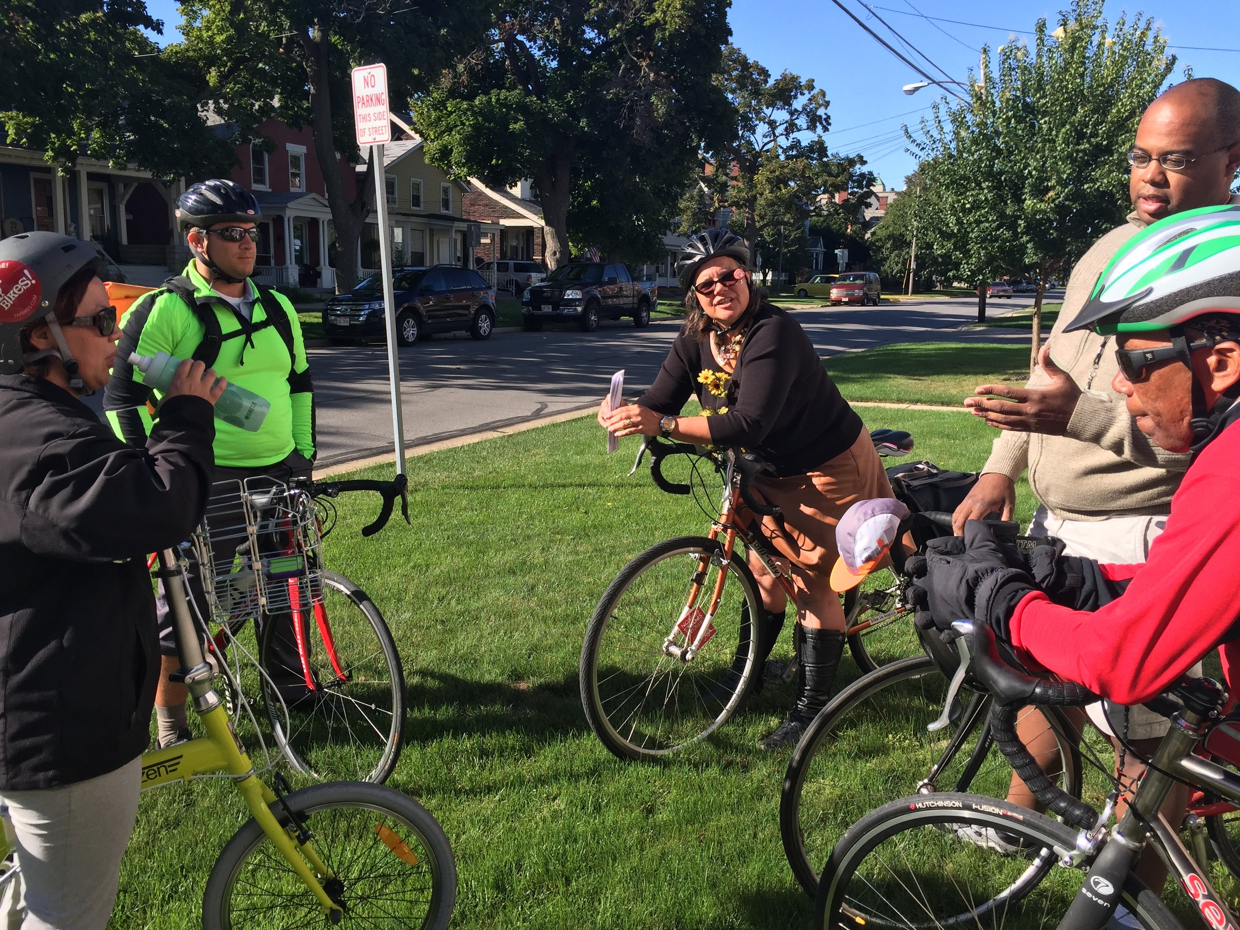 Officials in Sandusky, Ohio on a Professional Development Ride. Photo credit: MJ Reed