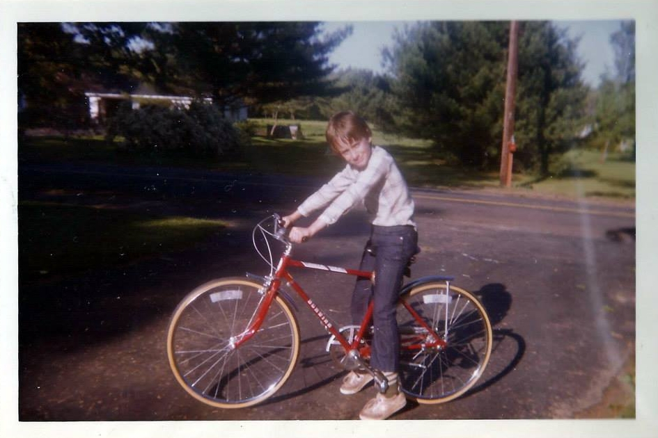 Nick, on one of his early big boy bikes. 