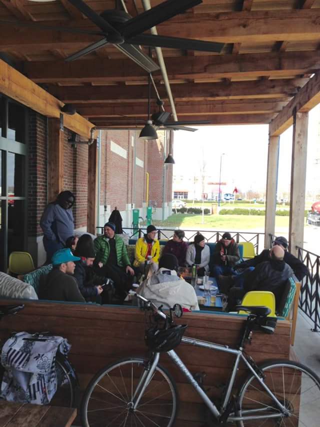 Socializin'. As we do. Photo credit: David Curran