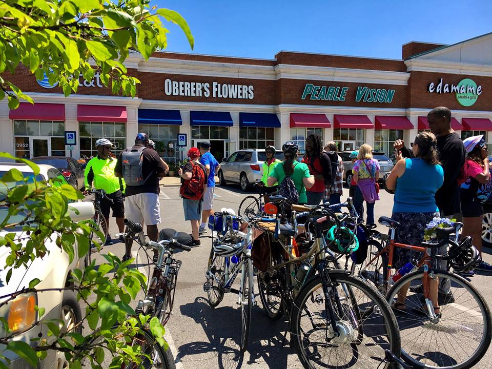 Descending upon Oberer's. Photo credit: Pete Heiss