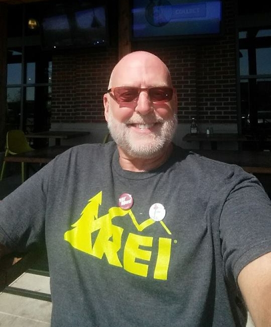 Donut-buying goof! Selfie courtesy Jeff Gove