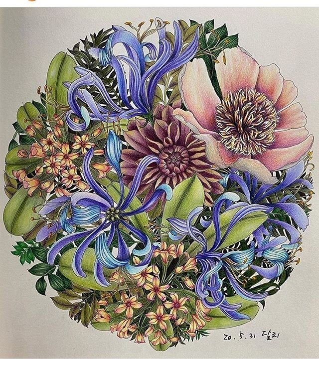 A beauty coloured by @net0200 💜&hearts;️💜 from Floribunda xxx