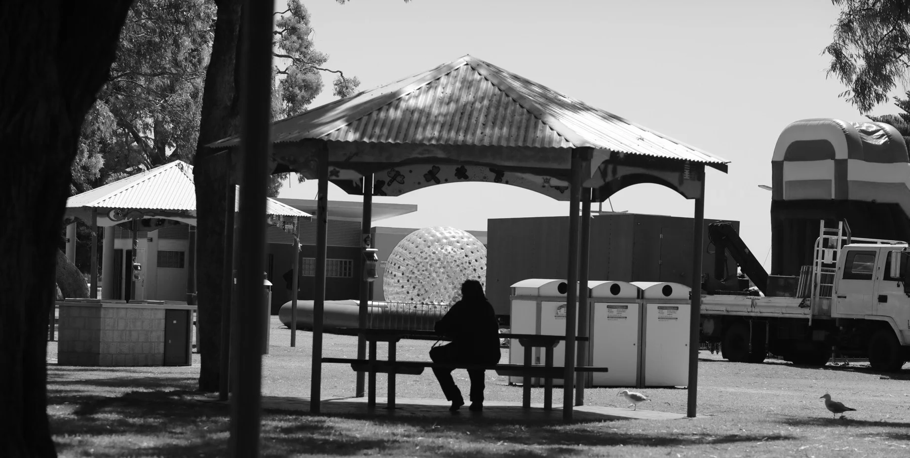 Rockingham park by the beach