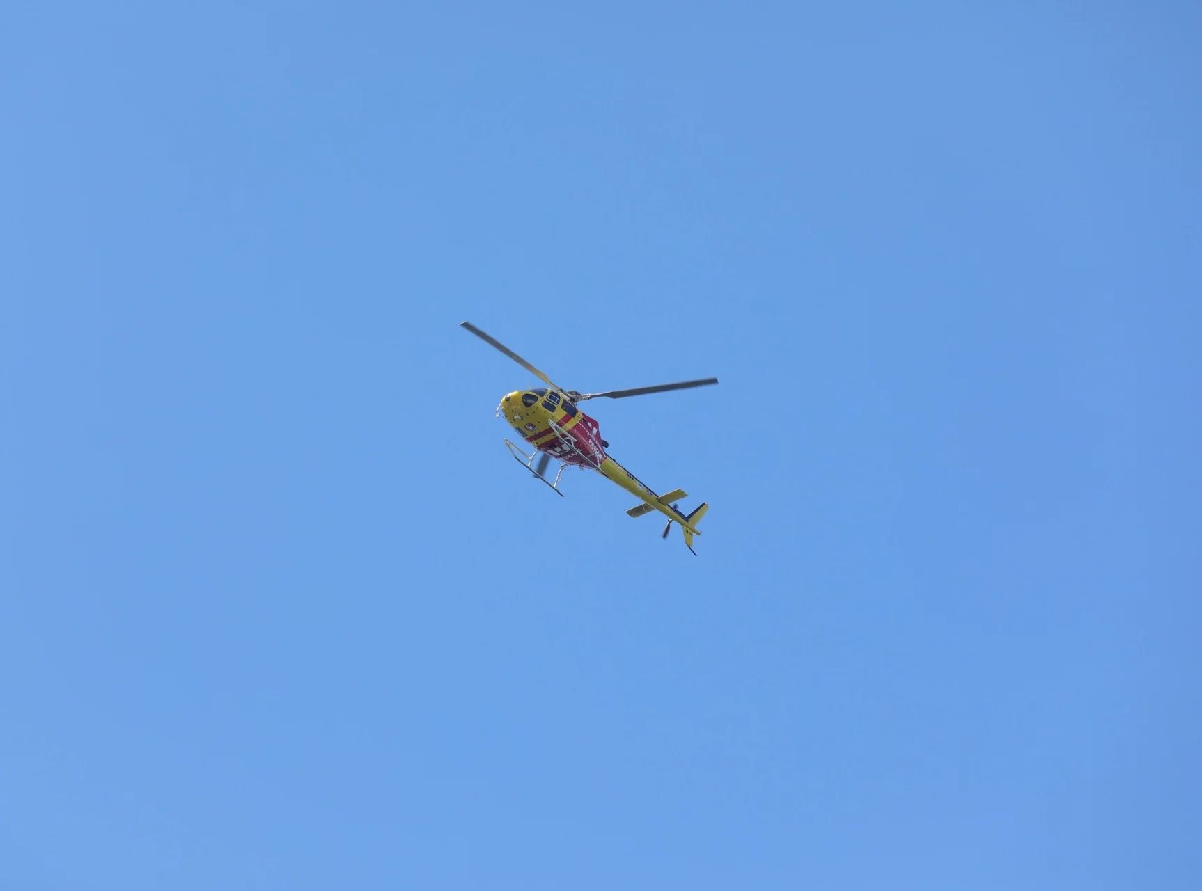 Shark locating helicopter 