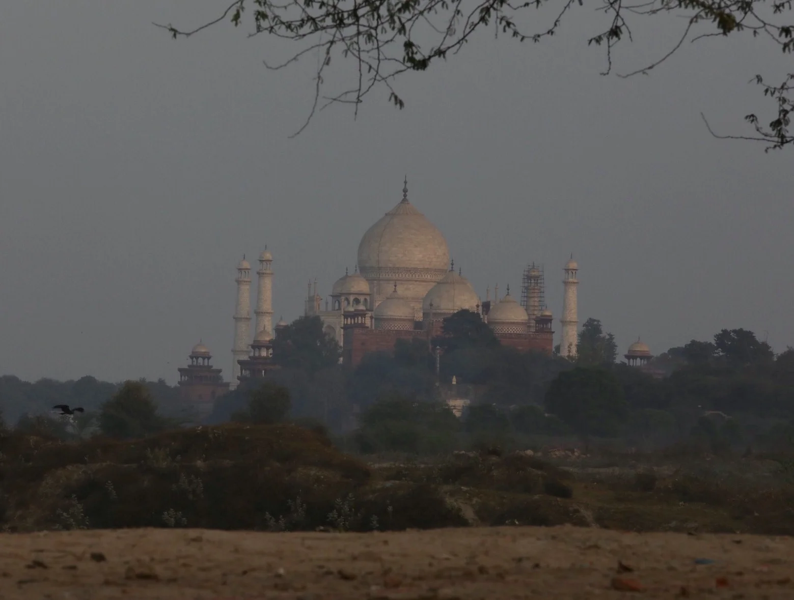 View from a street in Agra