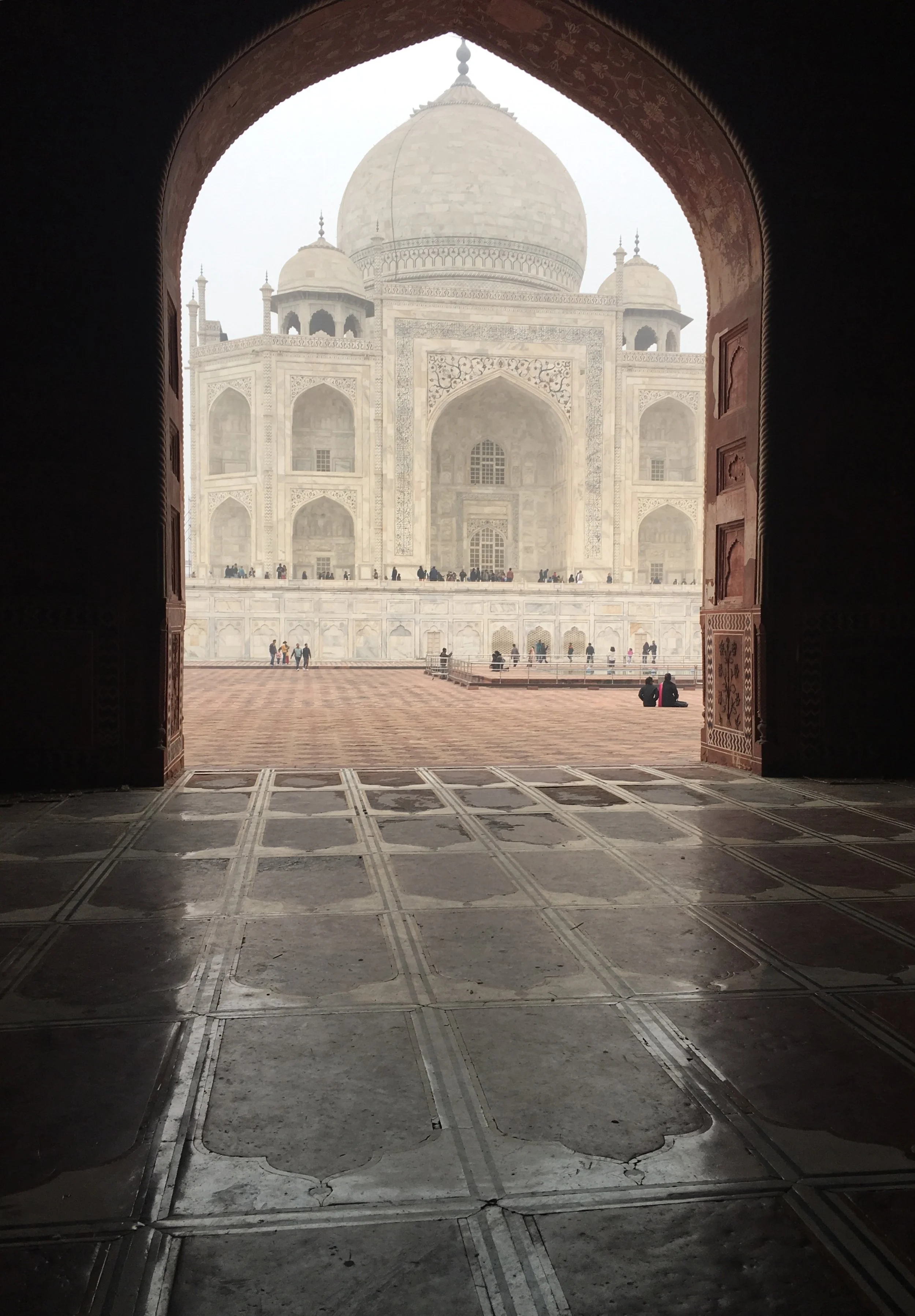 View from inside the temple