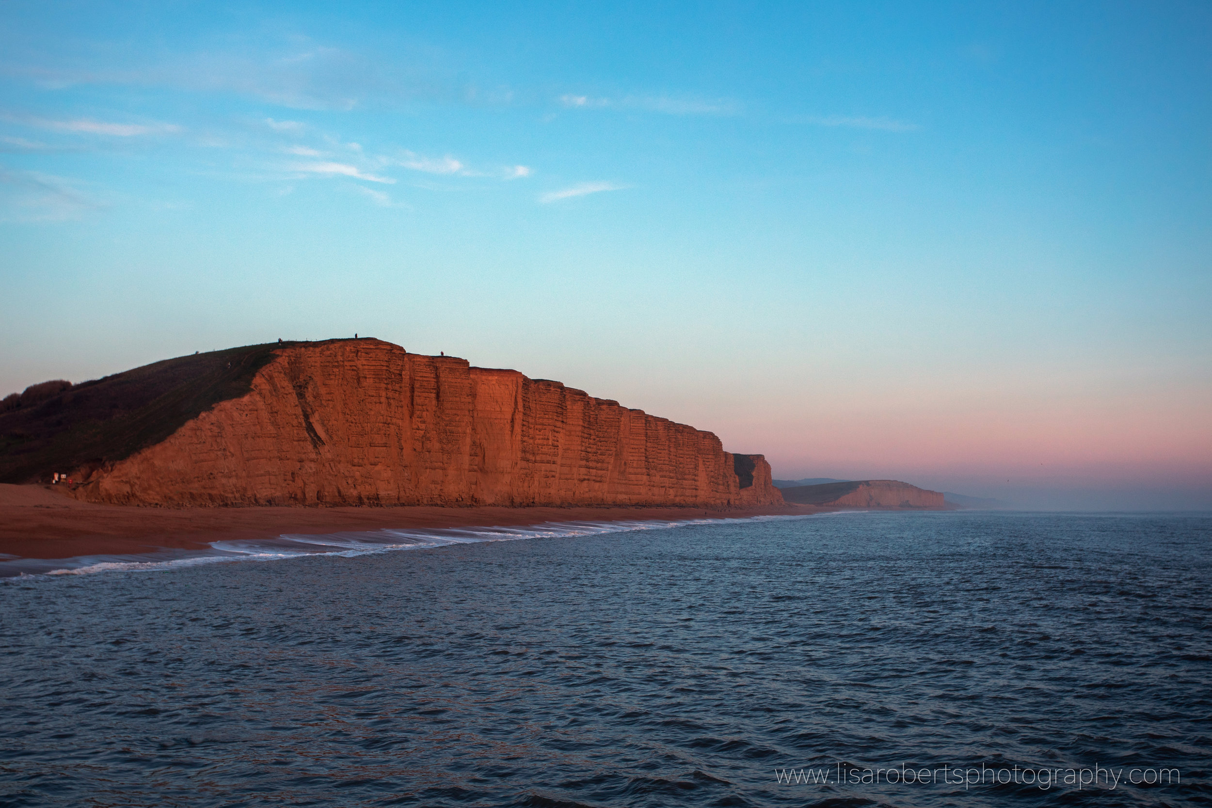  Cliffs, West Bay Sunset, Dorset England 