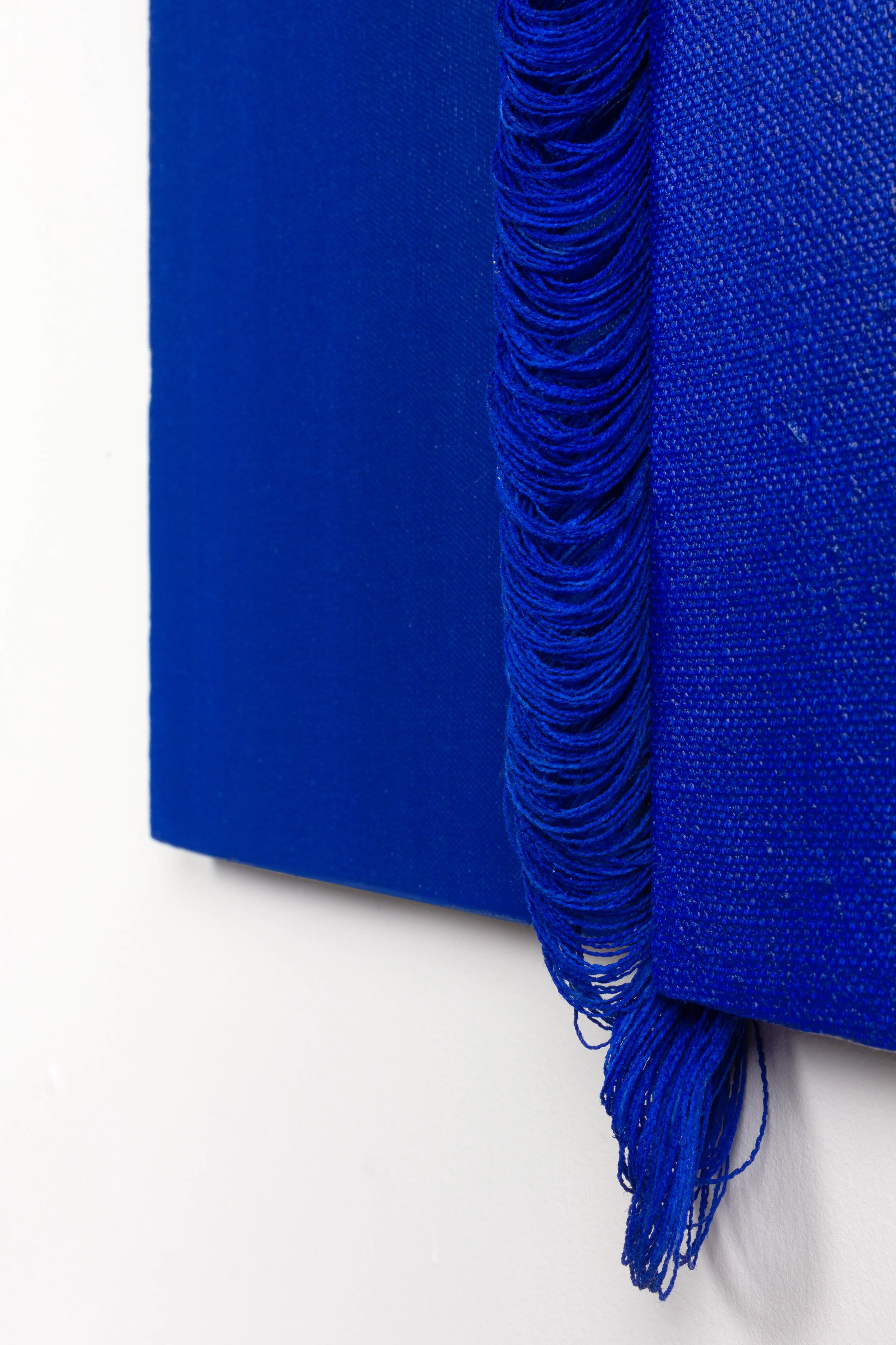 Detail: Hiatus X, 2022, Acrylic on Belgian linen 40 x 28 x 1 cm