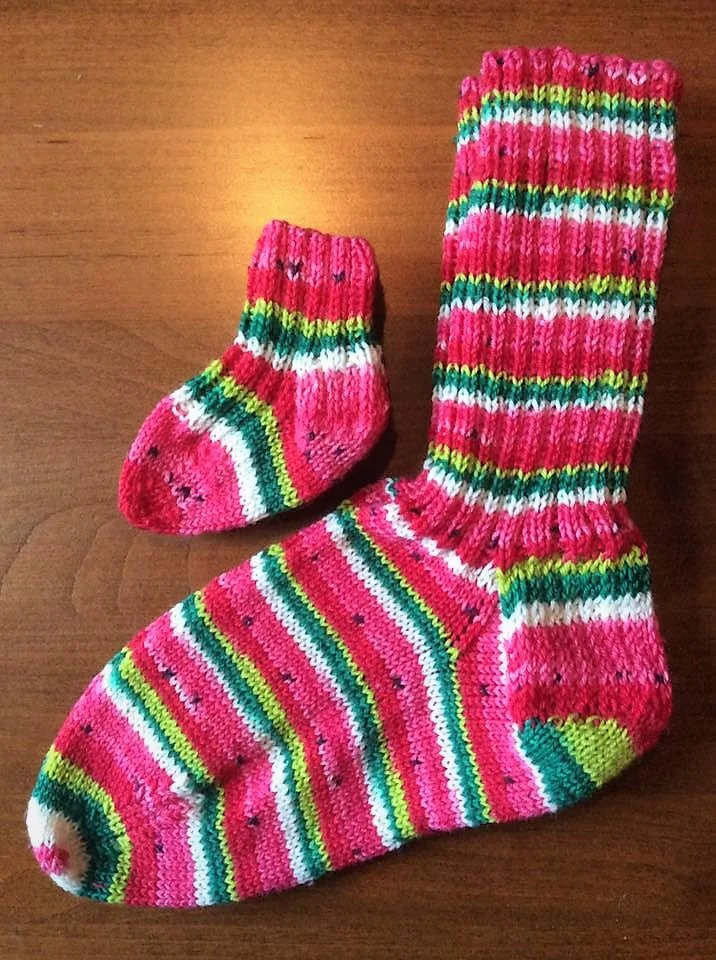 big and little watermelon socks.jpg