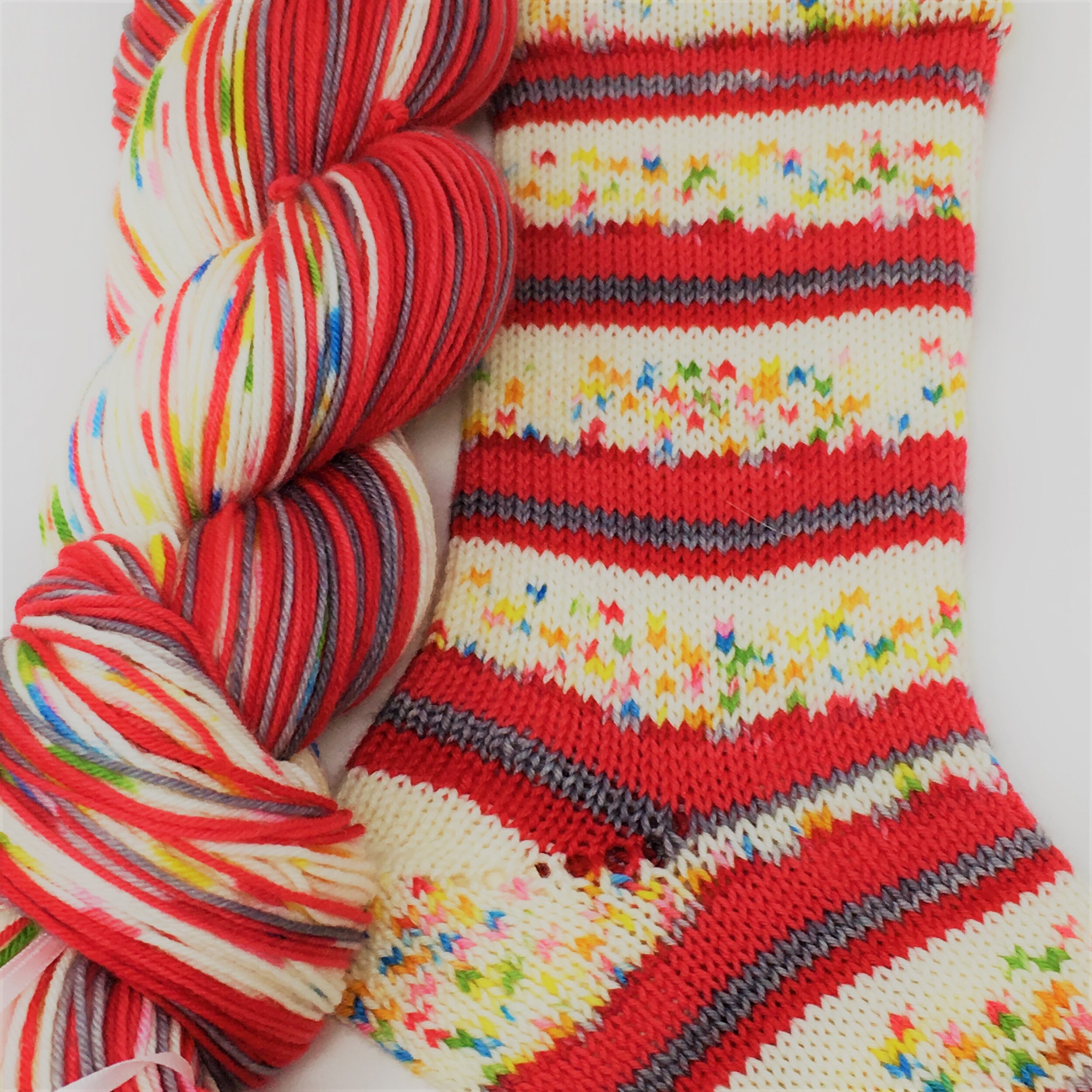 Pre-order - Gumball Machine self striping sock yarn — home
