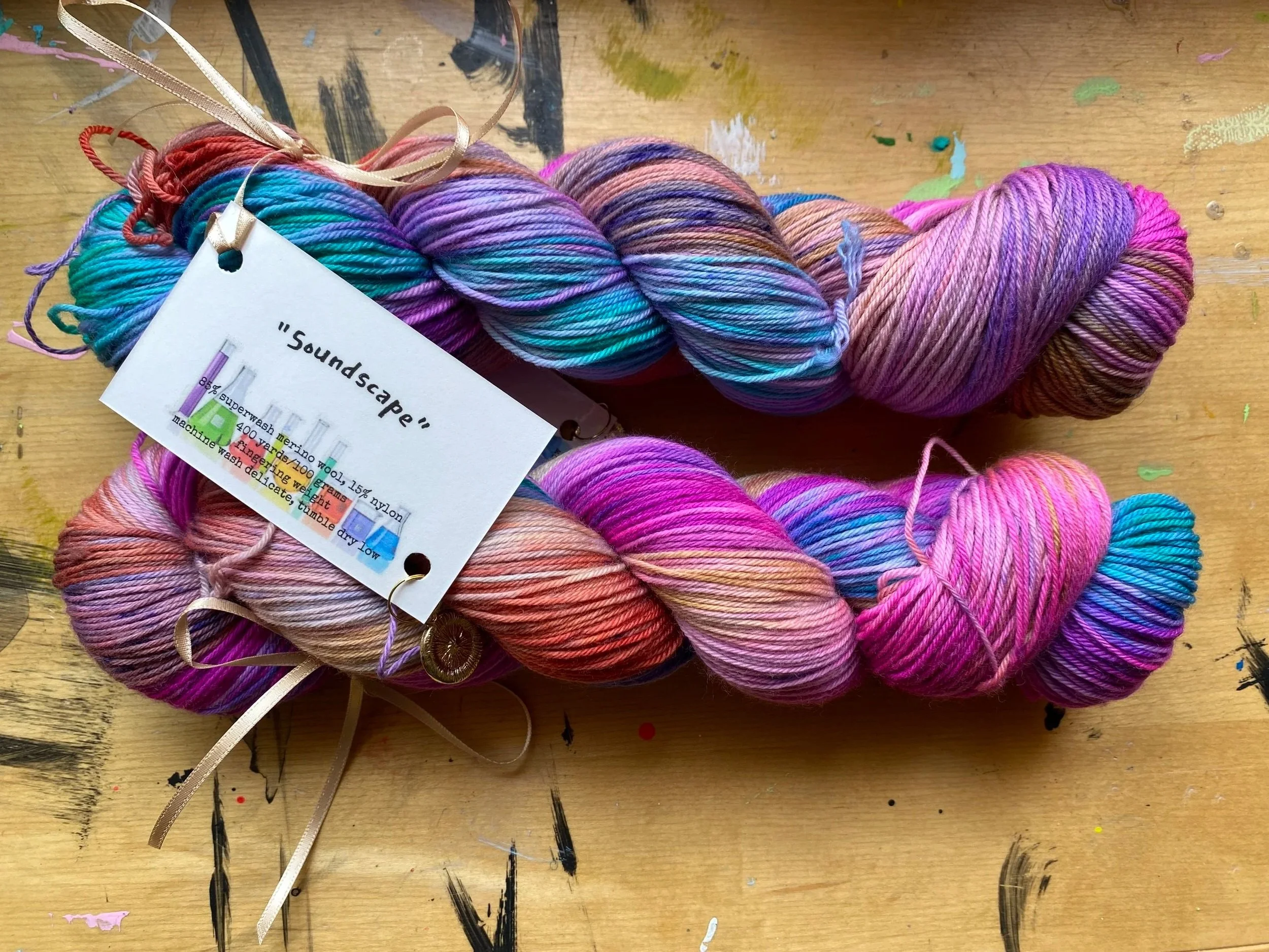 "Soundscape" sock yarn