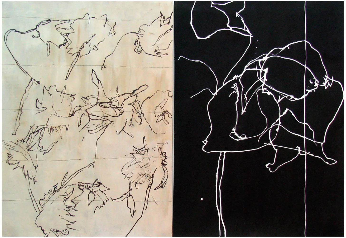 Seismography # 25 Diptych