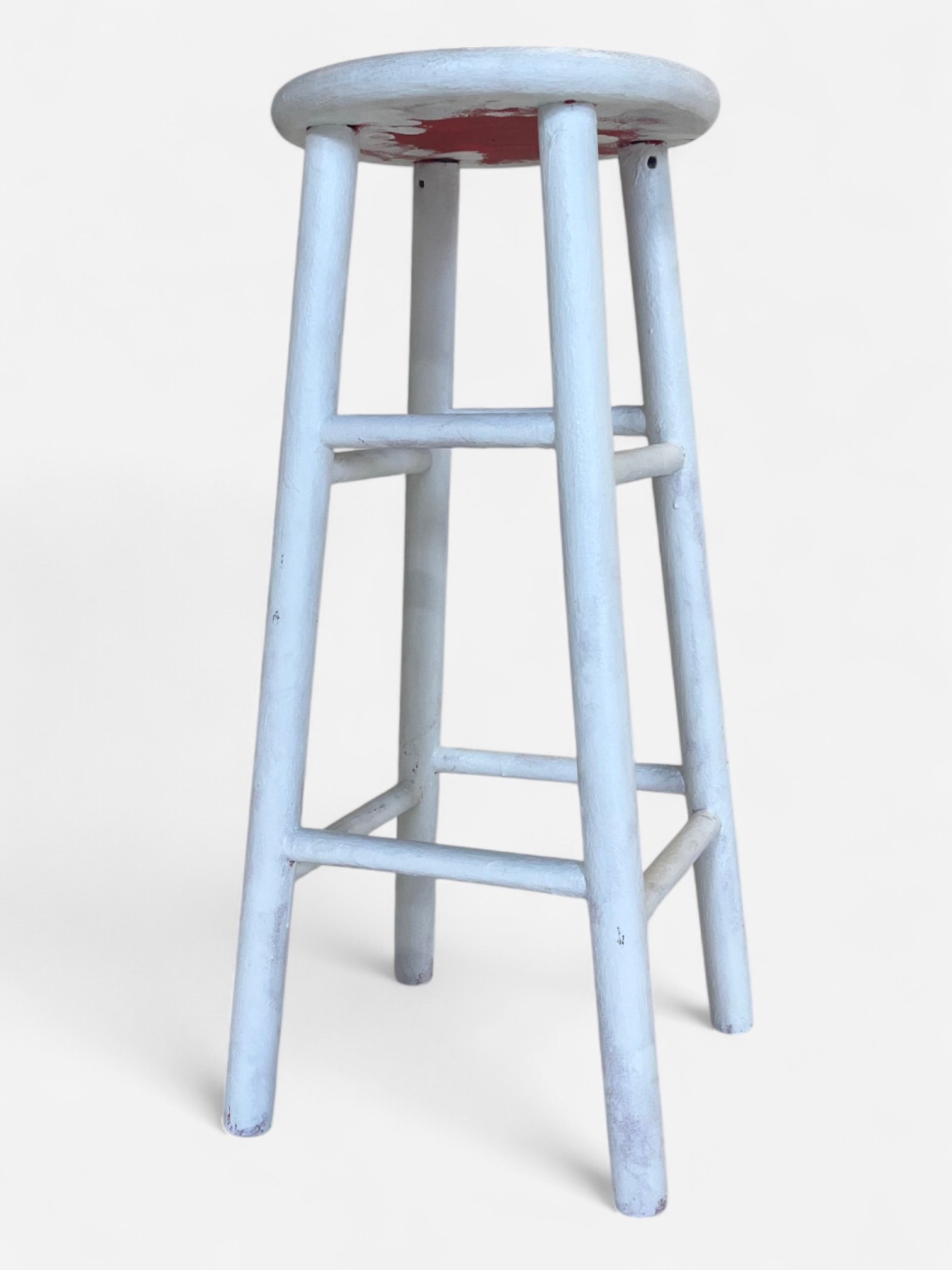 TALL PAINTABLE STOOL #4