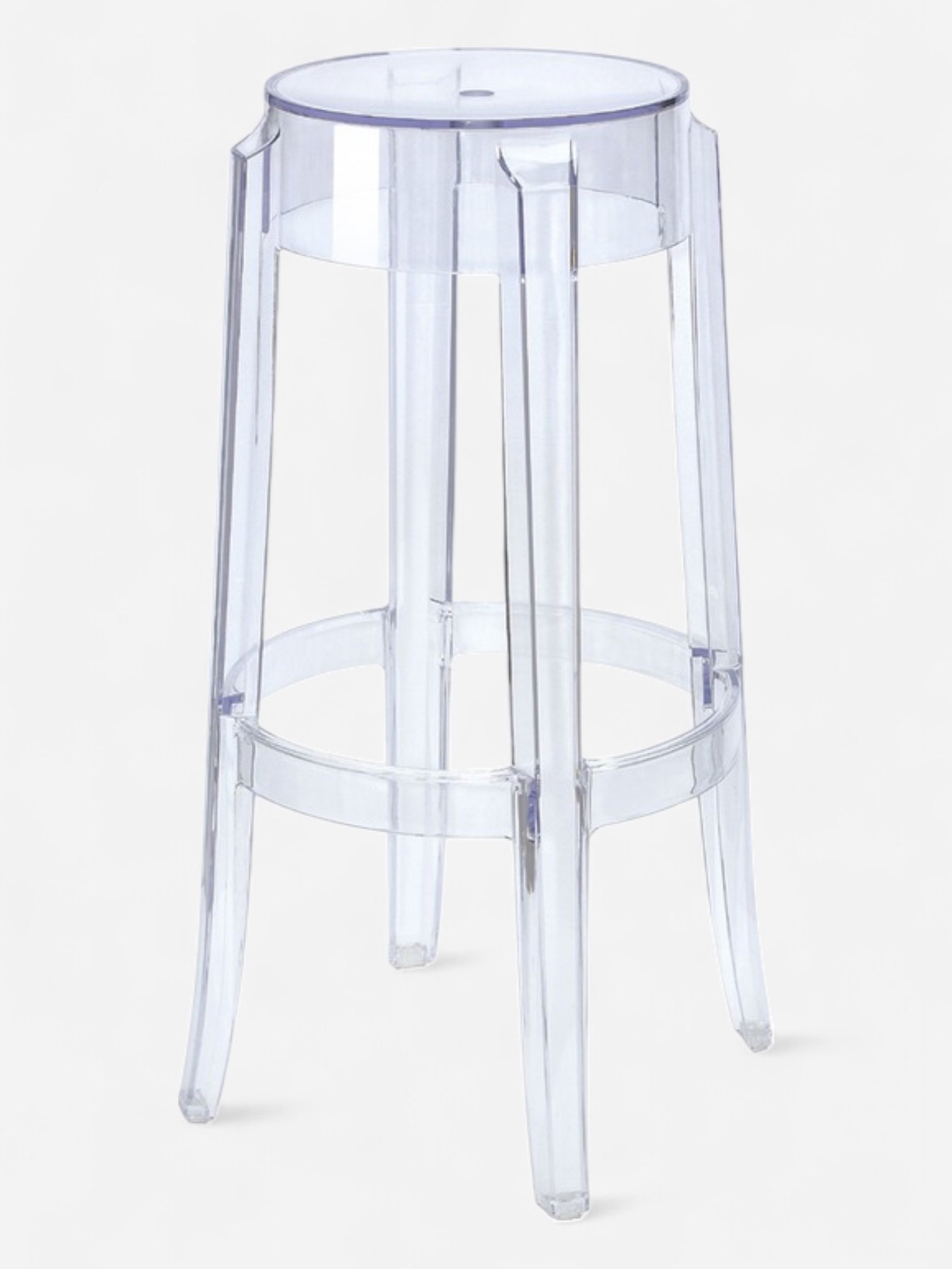 CLEAR POLYCARBONATE GHOST BAR STOOL