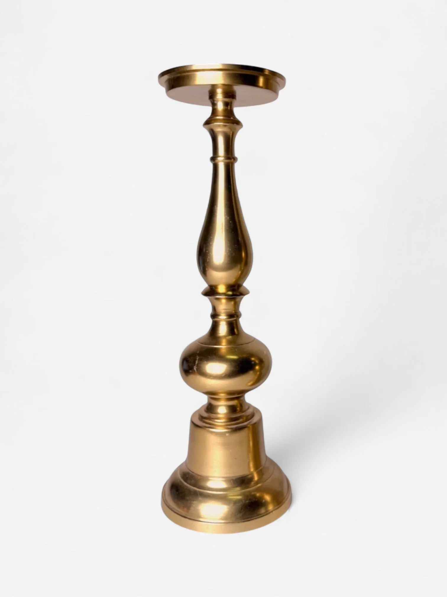 GOLD CANDLE HOLDER 16.75"