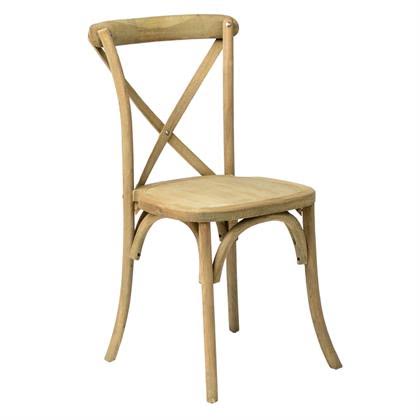 wooden cross back chairs