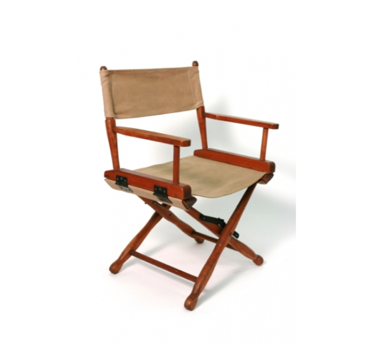 SHORT DIRECTORS CHAIR WITH CANVAS SEAT — Hook Props