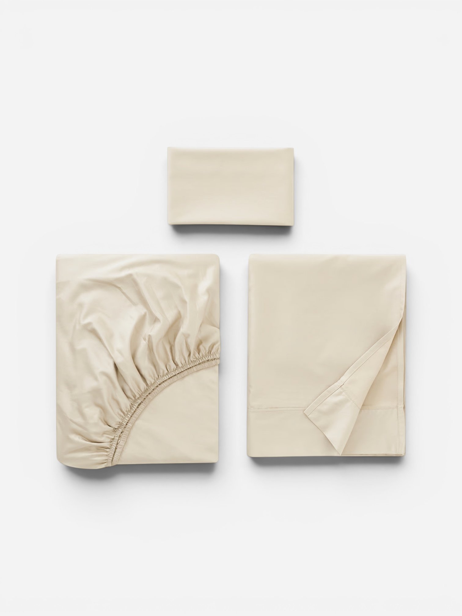 LIGHT BEIGE SHEET SET - TWIN