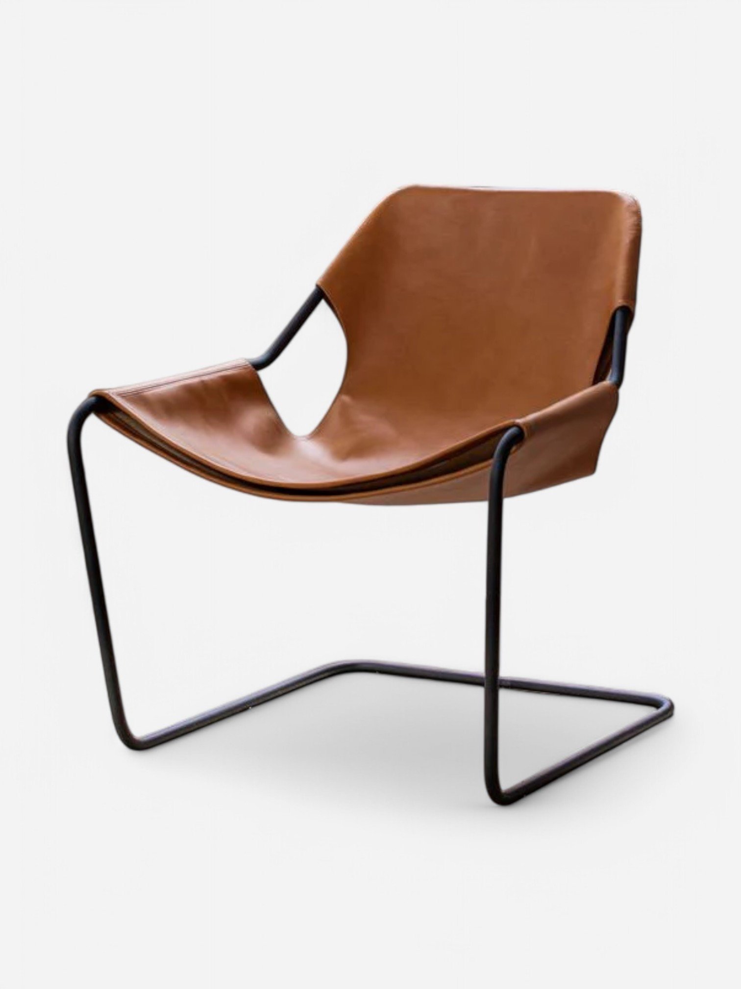 PAULISTANO STYLE LEATHER ARMCHAIR