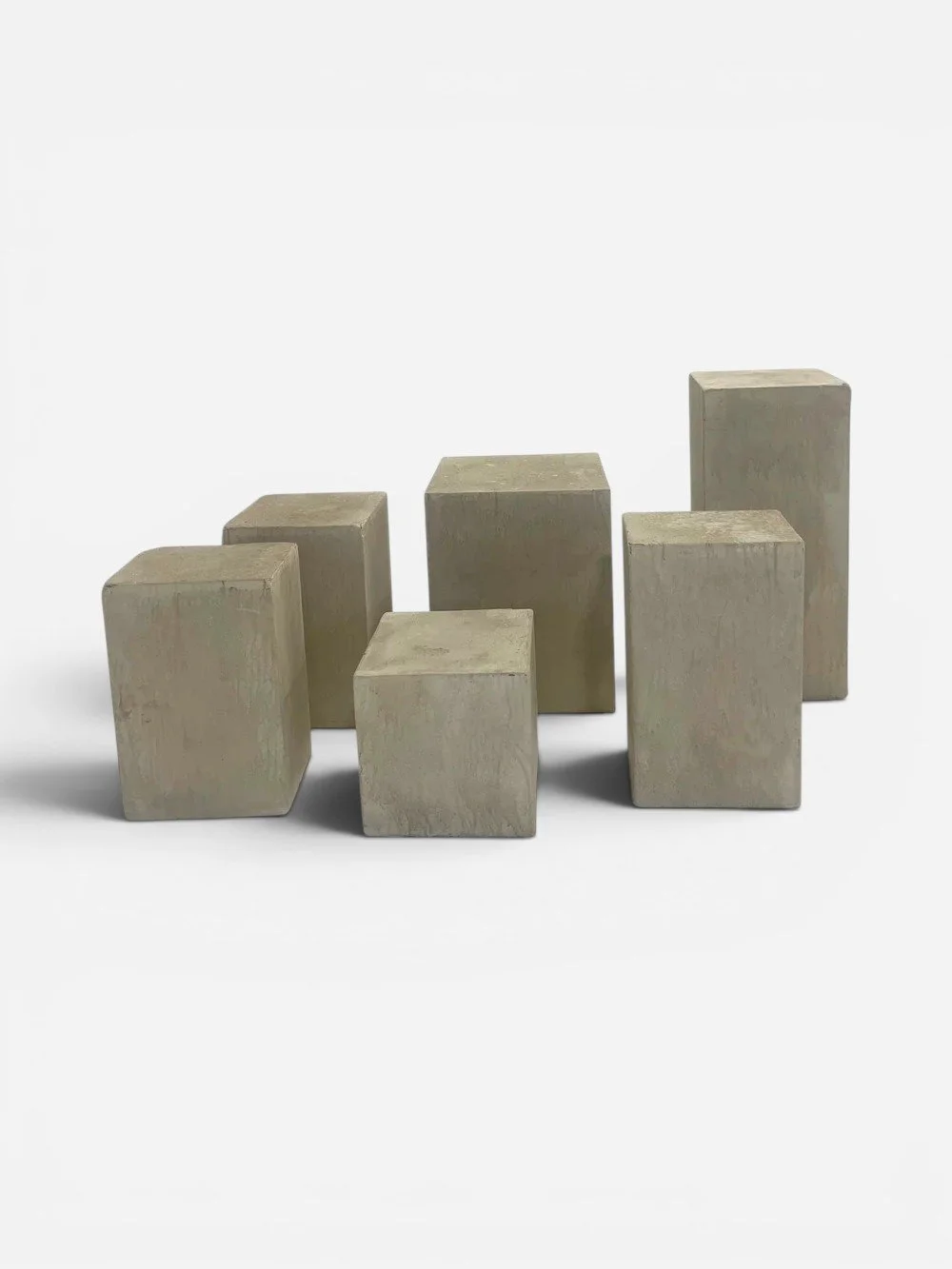 FAUX STONE SCENIC PAINTED PEDESTALS