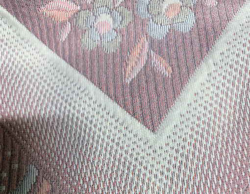 LARGE GEOMETRIC PASTEL FLORAL CHEVRON PATTERNED BEDSPREAD