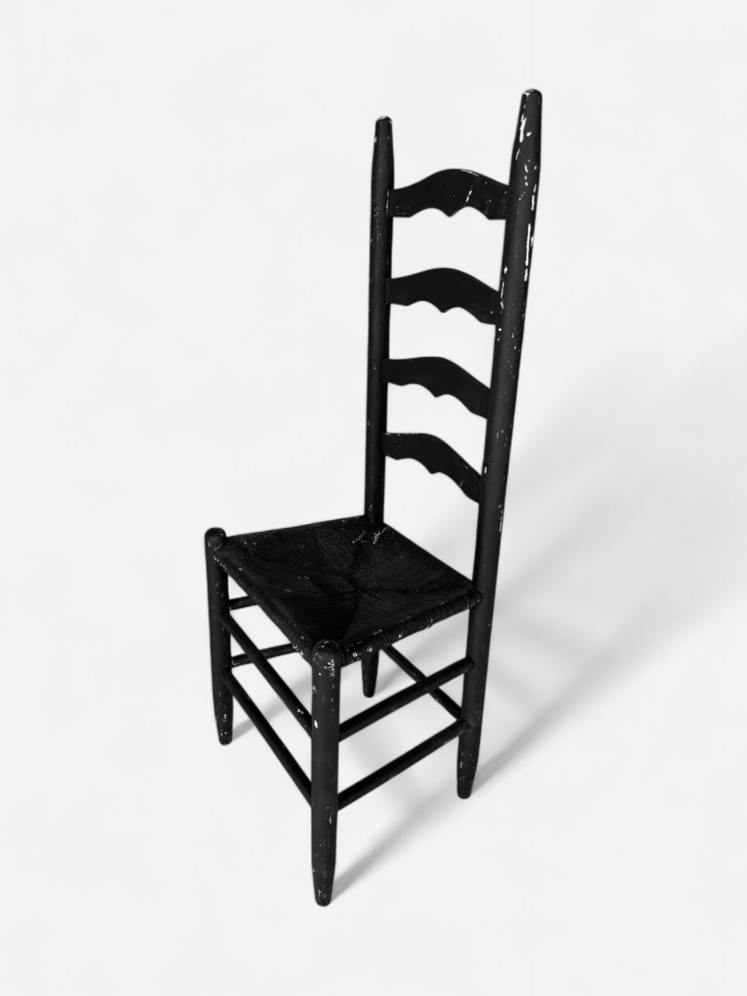 PAINTABLE LADDER BACK SIDE CHAIR