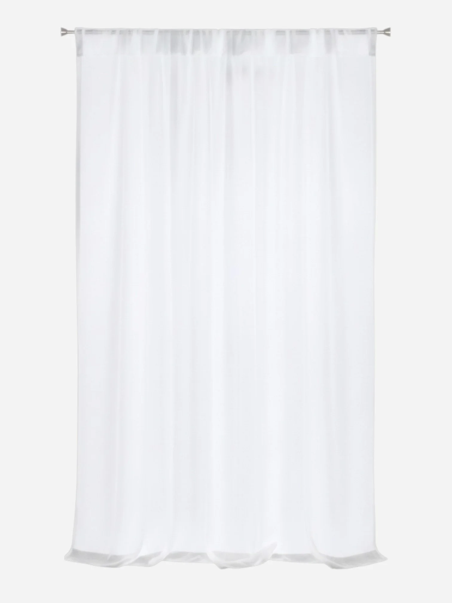 SHEER WHITE VOILE CURTAIN (55" x 65")