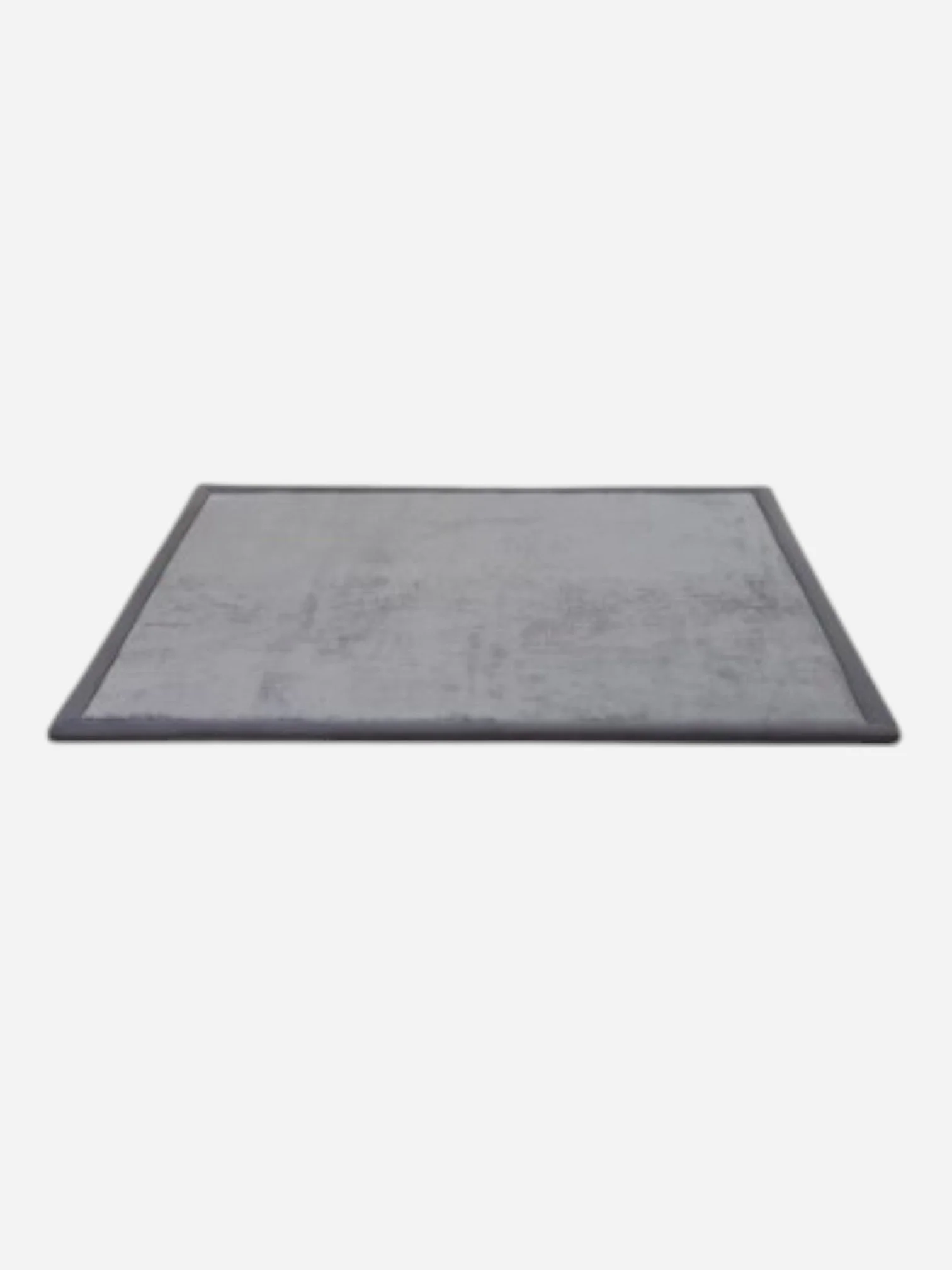 GRAY VELVET MEMORY FOAM FLOOR MAT